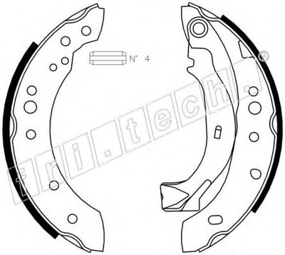 Комплект тормозных колодок fri.tech. купить