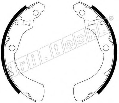Комплект тормозных колодок fri.tech.