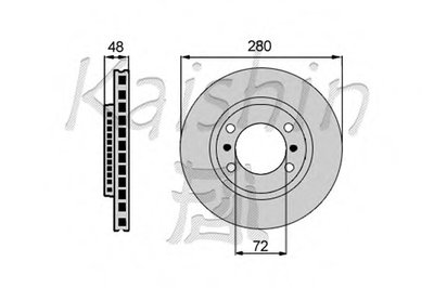Тормозной диск KAISHIN купить