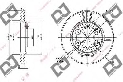 Тормозной диск DJ PARTS купить