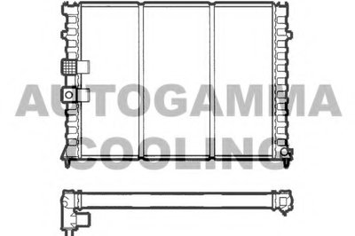Радиатор, охлаждение двигателя AUTOGAMMA купить