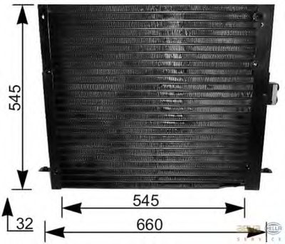 Конденсатор, кондиционер BEHR HELLA SERVICE HELLA купить