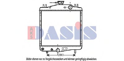 Радиатор, охлаждение двигателя AKS DASIS купить