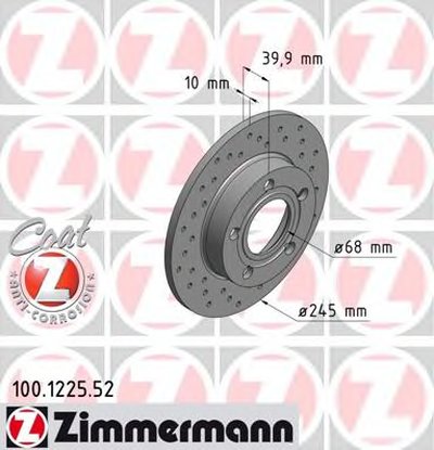 Тормозной диск SPORT BRAKE DISC COAT Z ZIMMERMANN купить