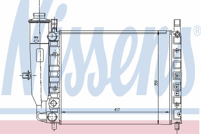 Радиатор, охлаждение двигателя NISSENS купить