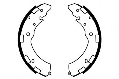Комплект тормозных колодок; Комплект тормозных колодок, стояночная тормозная система E.T.F. купить