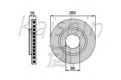 Тормозной диск KAISHIN купить