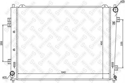 Радиатор, охлаждение двигателя STELLOX купить