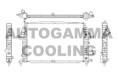 Радиатор, охлаждение двигателя AUTOGAMMA купить