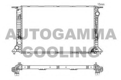 Радиатор, охлаждение двигателя AUTOGAMMA купить