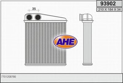 Теплообменник, отопление салона AHE