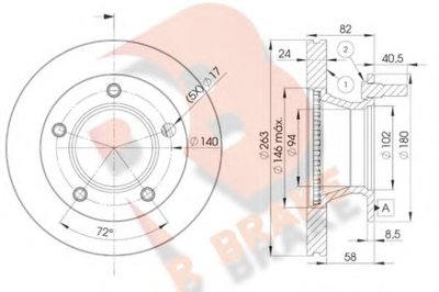 Тормозной диск R BRAKE купить