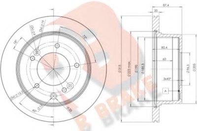 Тормозной диск R BRAKE купить