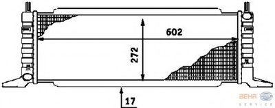Радиатор, охлаждение двигателя BEHR HELLA SERVICE HELLA купить