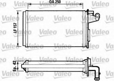Теплообменник, отопление салона VALEO