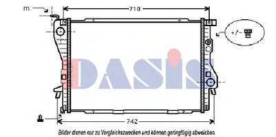 Радиатор, охлаждение двигателя AKS DASIS купить