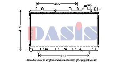 Радиатор, охлаждение двигателя AKS DASIS купить