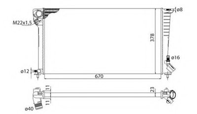 Радиатор, охлаждение двигателя MAGNETI MARELLI купить
