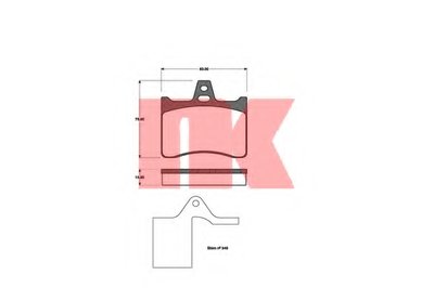 Комплект тормозных колодок, дисковый тормоз