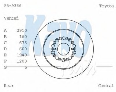 Тормозной диск KAVO PARTS купить