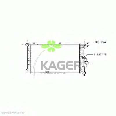 Радиатор, охлаждение двигателя KAGER купить