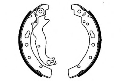 Комплект тормозных колодок; Комплект тормозных колодок, стояночная тормозная система E.T.F. купить