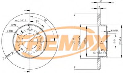 Тормозной диск Premium Carbon + FREMAX купить