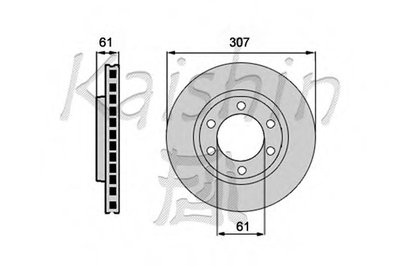 Тормозной диск KAISHIN купить