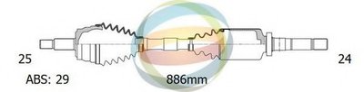 Приводной вал ODM-MULTIPARTS