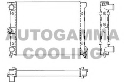 Радиатор, охлаждение двигателя AUTOGAMMA купить