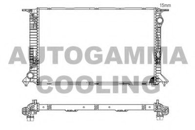 Радиатор, охлаждение двигателя AUTOGAMMA купить