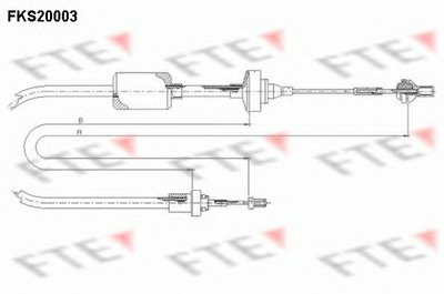 Тросик сцепления FTE