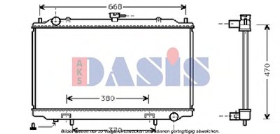 Радиатор, охлаждение двигателя AKS DASIS купить