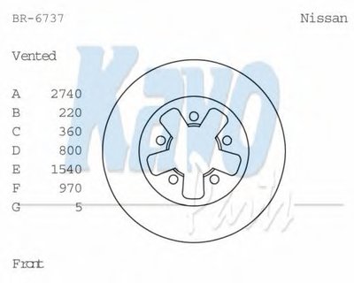 Тормозной диск KAVO PARTS купить