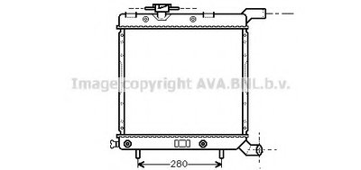 Радиатор, охлаждение двигателя AVA QUALITY COOLING купить
