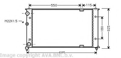 Радиатор, охлаждение двигателя AVA QUALITY COOLING купить