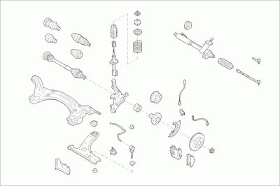 Рулевое управление; Подвеска колеса ZF Parts