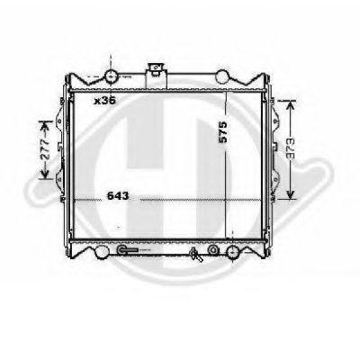 Радиатор, охлаждение двигателя DIEDERICHS купить