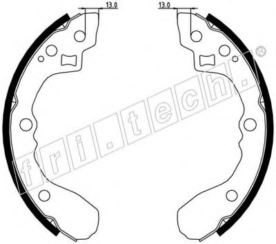 Комплект тормозных колодок fri.tech. купить