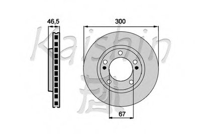 Тормозной диск KAISHIN купить