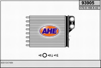 Теплообменник, отопление салона AHE