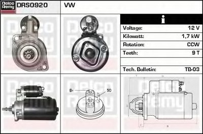 Стартер Remanufactured REMY (Light Duty) DELCO REMY купить