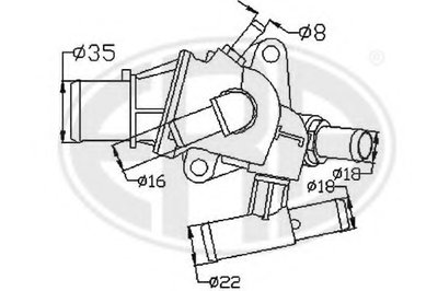 Термостат, охлаждающая жидкость ERA купить