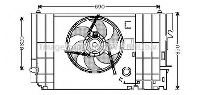 Вентилятор, охлаждение двигателя AVA QUALITY COOLING