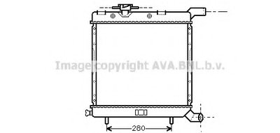 Радиатор, охлаждение двигателя AVA QUALITY COOLING купить