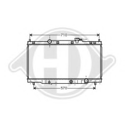 Радиатор, охлаждение двигателя DIEDERICHS купить