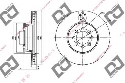 Тормозной диск DJ PARTS купить