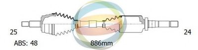 Приводной вал ODM-MULTIPARTS