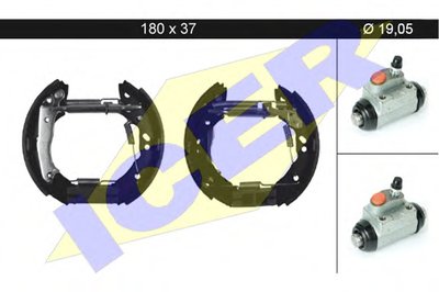 Комплект тормозных колодок ICER купить