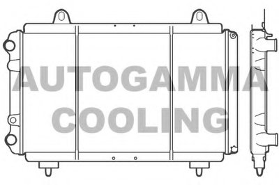 Радиатор, охлаждение двигателя AUTOGAMMA купить